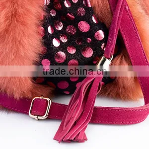 Pocket Shape Fox Fur Shoulder Bag/Wholesale And Retail thumbnail-4