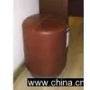 CYLINDRICAL OTTOMAN IN LEATHER thumbnail-1