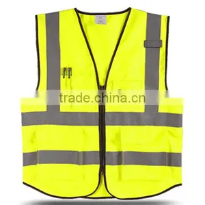 Customized Design And Color High Visibility Mesh Reflective Safety Vest thumbnail-1