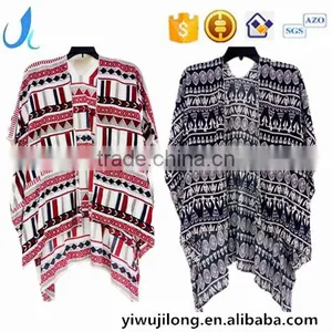 Hot Sale Fashion Printed Open Kimono for Women Viscose Cotton Soft Blouses thumbnail-1