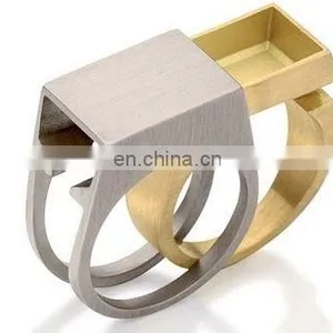 New Design Of Personal Stackable Ring &Fashion Plain Metal Finger Men's Ring thumbnail-3