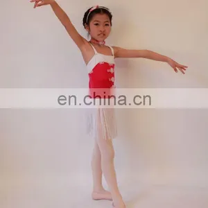2012 ANNA SHI Children's Latin Dance Skirt With Tassels/latin Dance Costumes/spandex Leotard thumbnail-1