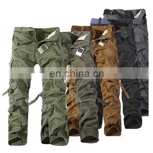 Winter Good Quality Fashion Outdoor Causal Loose Washing Cotton Multicolor Wholesale Pocket Cargo Pants Manufacturer thumbnail-1