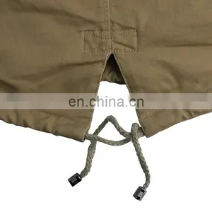 High Quality Cotton Parka With Detachable Hood Mens Parka Jacket thumbnail-6