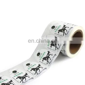 Eco Friendly Adhesive Plastic Bottle Sticker Labels With Colorful Printing for Water thumbnail-1