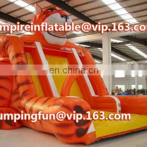 Medium Size Inflatable Tiger Slide for Amusement ID-SLM038 thumbnail-1