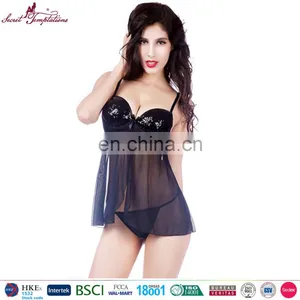Wholesale Sexy Pregnant Lingerie Babydoll Black Erotic Sexy Babydoll thumbnail-1