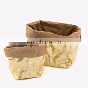 D15*H18cm Unique Washable Paper Bag, Transparent Water Resistant Paper Bag, Waterproof Paper Bag Supplier thumbnail-6