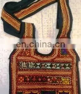 2015 New Arrival Hot Sale Indian Embroidered Handmade Banjara Boho Long Shoulder Girls Collage Bag Tote Sling Handbag thumbnail-2