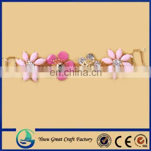 Wholesale Fashion Factory Supply T Shape Jewellery Crystals Sandal Shoe Chain Decoration thumbnail-1