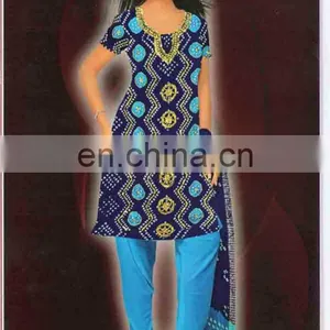 Indian Salwar Kameez Design 2016 Bandhani Salwar Kamiz Party Wear thumbnail-1