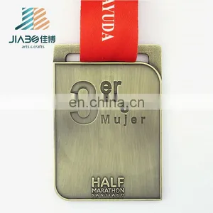 Engraved Custom Metal Gold Award Marathon Manufacturer of Medals thumbnail-3