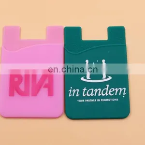 Silicone Cell Phone Credit Card Holder With Sucker,silicone Card Holder With 3M Sticker,pocket Name Card Holder thumbnail-4