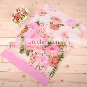 Fancy Floral Printed Polyester Scarfs and Stoles From China thumbnail-2