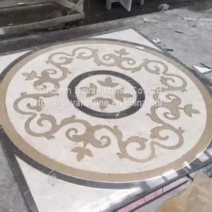 New Hot Selling Arabic Marble Floor Waterjet Round Medallion thumbnail-4
