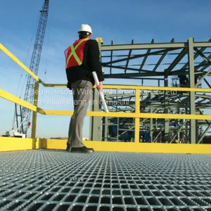 Light Weight Material Galvanized Steel Grating Catwalk Platform, Steel Grating Raised Floor Weight for Sale thumbnail-2