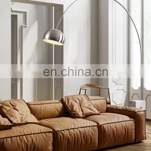Modern Classic Design Decorative Home Office LED Arc Floor Lamp With Marble Base thumbnail-4