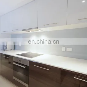 5mm 6mm Colorful Toughened Glass / Tempered Glass Wall Panels for Kitchen Splashback thumbnail-3