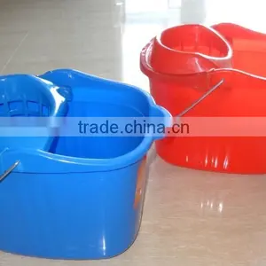 Cheap Price Plastic Cleaning Mop Bucket With Wringer and Wheels thumbnail-2