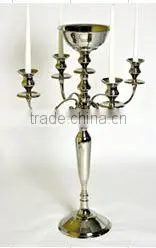 5 Candlestick Centerpiece Bowl Wedding Decorative Candelabra thumbnail-1