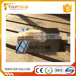 Mirror Stainless Steel Finish Metal Card thumbnail-1