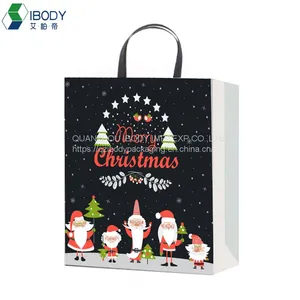 Recycled White Cardboard Design Shopping Bag Custom Printed Logo With Portable Handle thumbnail-1