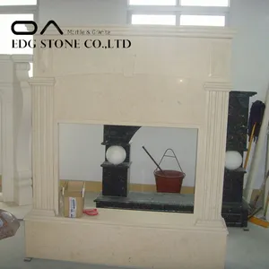 Factory Directly Natural Marble Stone Decorative Fireplace thumbnail-3
