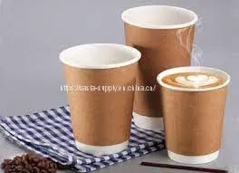 Disposable Double Wall Coffee Cup Tea Cups Milk Cup China Supplier thumbnail-1