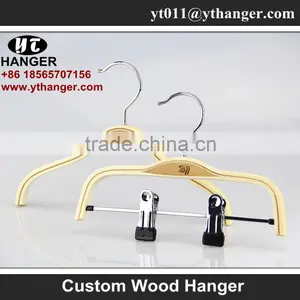 IMY-183 Natural Wooden Children Garment Hangers thumbnail-1