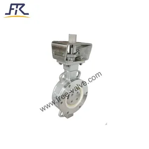 DN100 PN16 Ceramic Lined Butterfly Valve thumbnail-1