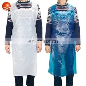 HDPE LDPE Plastic Disposable PE Apron for Food Processing Industry Service Hotel Restaurant Cooking Safety thumbnail-1