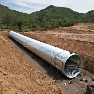 Steel Corrugated Pipe Assemble Large Diameter Metal Culvert Pipe Manufacturer thumbnail-5