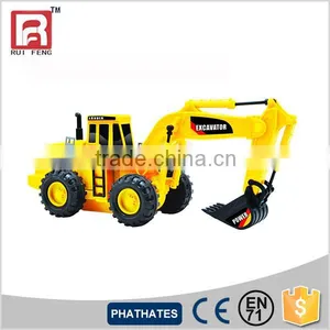 Min Slide Friction Excavator Model Toy Free Wheel thumbnail-1