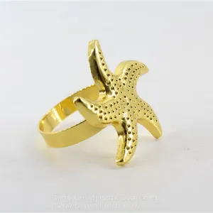 Factory Customized Starfish Napkin Rings Wedding Dining Table Decoration thumbnail-2