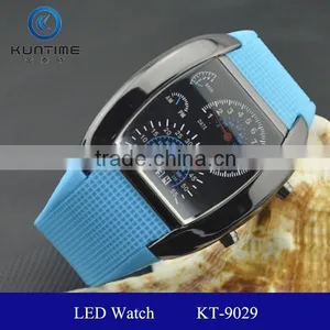 Hot Sale Sports Flash LED Car Speedometer Meter Dial Men Gift Watch thumbnail-3