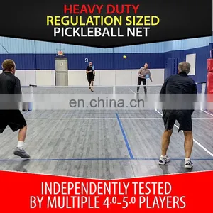 22FT Wide 36 Inch Height at Side Lines Pickleball Net With Wheels Outdoor Retractable Portable Pickleball Net thumbnail-2