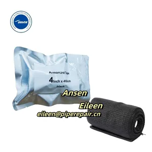 Manufacturer Fiberglass Knit Fabric Tape Black Polyurethane Resin Structural Armorcast Sheath Repair Tape thumbnail-1