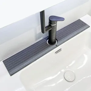 Highly Absorbent Diatomite Stone Faucet Mat for Bathroom Sink thumbnail-2