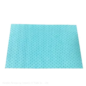 Factory Supply Dimpled Type Green Color Oil Only Spill Absorbent Pads Mats thumbnail-4