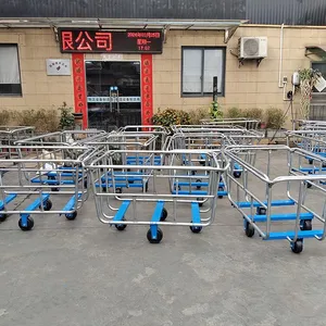 Custom Non‑Standard Stackable Steel Cloth Trolley for Textile Printing and Dyeing Industry thumbnail-3