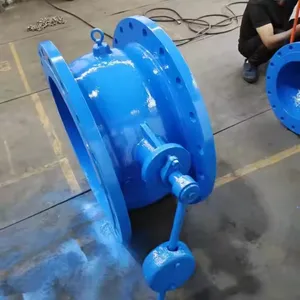 HH47H Tilting-Disc Non Return Check Valve Ductile Iron Cast Iron DN500 DN700 Flange Sewage Check Valve for Water Pump thumbnail-4