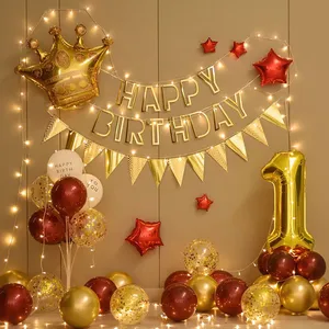 Birthday Party Banners Cartoon HAPPY BIRTHDAY Letter Garland Children Birthday Bunting Party Decoration Colorful Party Supplies thumbnail-2