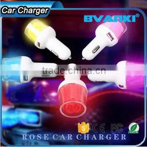 2016 New Premium Rose USB Car Charger Adapter 2 Port 3.1A For IPhone 7, Usb Charger for Samsung Galaxy s7 Edge Rongshen Shenzhen Most Popular thumbnail-2