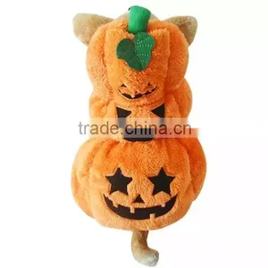 Fall/Winter Clip PP Cotton Layer Knit Cotton Arctic Velvet Stereo Playful Pumpkin Dog Clothes Pet Apparels thumbnail-6