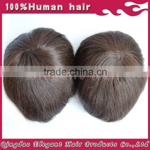 New High Quality Style Indian Hair Remy Hair Mens Toupee thumbnail-3