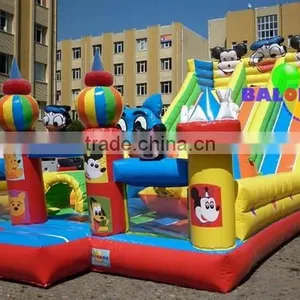 Cartoon Inflatable Slide, Inflatable Playground for Kids, Commercial Inflatable Playground thumbnail-1