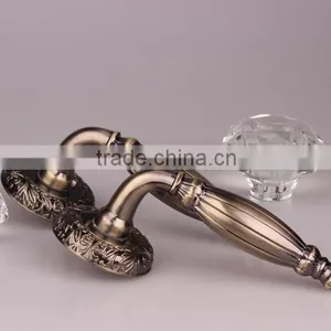 H57-23AB Entrance New Design Safety Rosette Door Lock With Silding Safety Lock AB Handle thumbnail-4