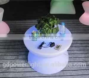 PE Plastic Bar Table With LED Lights and Remote 6040B thumbnail-2