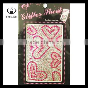 Decoration 3mm Round Rhinestone Acrylic Tattoo Sticker thumbnail-1