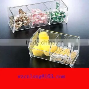 Clear Acrylic Box With Dividers thumbnail-1